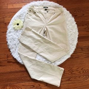 LRL LAUREN JEANS CO. RALPH LAUREN CREAM  SIZE 6